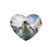 Poezjzw Heart Shape Lavender Scent Car Air Fresheners Penguin Swimming Pattern 6 Pcs Aromatherapy Tablets For Wardrobe Shoe