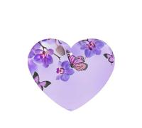 Poezjzw Heart Shape Lavender Scent Car Air Fresheners Purple Butterfly Pattern 4 Pcs Aromatherapy Tablets For Wardrobe Shoe Cabinet Eliminate
