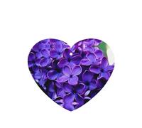 Poezjzw Heart Shape Lavender Scent Car Air Fresheners Purple Floral Pattern 4 Pcs Aromatherapy Tablets For Wardrobe Shoe Cabinet Eliminate
