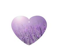 Poezjzw Heart Shape Lavender Scent Car Air Fresheners Romantic Purple Lavender Pattern 4 Pcs Aromatherapy Tablets For Wardrobe Shoe Cabinet Eliminate
