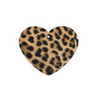 Poezjzw Heart Shape Lavender Scent Car Air Fresheners Rough Leopard Print Pattern 4 Pcs Aromatherapy Tablets For Wardrobe Shoe Cabinet Eliminate