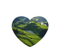 Poezjzw Heart Shape Lavender Scent Car Air Fresheners Stepped Fields Pattern 6 Pcs Aromatherapy Tablets For Wardrobe Shoe