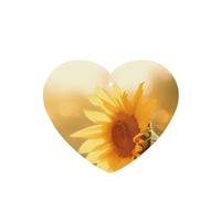 Poezjzw Heart Shape Lavender Scent Car Air Fresheners Sunflowers In The Evening Sun Pattern 4 Pcs Aromatherapy Tablets For Wardrobe Shoe