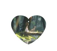 Poezjzw Heart Shape Lavender Scent Car Air Fresheners The Girl By The River. Pattern 6 Pcs Aromatherapy Tablets For Wardrobe Shoe