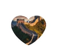 Poezjzw Heart Shape Lavender Scent Car Air Fresheners The Great Wall Of China Pattern 4 Pcs Aromatherapy Tablets For Wardrobe Shoe