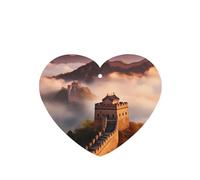 Poezjzw Heart Shape Lavender Scent Car Air Fresheners The Great Wall Pattern 6 Pcs Aromatherapy Tablets For Wardrobe Shoe