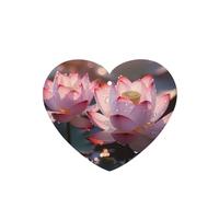 Poezjzw Heart Shape Lavender Scent Car Air Fresheners The Lotus In Full Bloom Pattern 6 Pcs Aromatherapy Tablets For Wardrobe Shoe