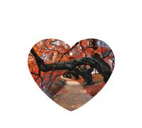 Poezjzw Heart Shape Lavender Scent Car Air Fresheners Tree In The Fall Pattern 4 Pcs Aromatherapy Tablets For Wardrobe Shoe Cabinet Eliminate