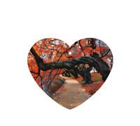 Poezjzw Heart Shape Lavender Scent Car Air Fresheners Tree In The Fall Pattern 6 Pcs Aromatherapy Tablets For Wardrobe Shoe Cabinet Eliminate