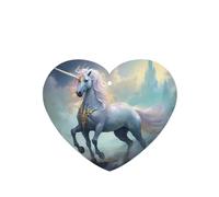 Poezjzw Heart Shape Lavender Scent Car Air Fresheners Unicorns On The Run Pattern 4 Pcs Aromatherapy Tablets For Wardrobe Shoe