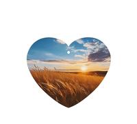 Poezjzw Heart Shape Lavender Scent Car Air Fresheners Wheat Wave Pattern 4 Pcs Aromatherapy Tablets For Wardrobe Shoe