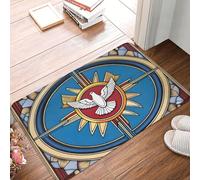 POEZJZW Holy Spirit Christia Doormat, 16 "X 24" Front and Back Door Mat for Patio Entrance Garage Home Porch Decorating