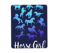 POEZJZW Horse Riding Textured Mouse Pad, Rubberized Locking Edge Anti-Slip Mouse Pad For Office Gaming Computer Laptop 7 X 8.6 In