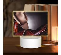 POEZJZW Horse Saddle with A Cowboy Hat Wild Pattern Led Lamp Base Night Light Acrylic USB 3 Mode for Room Cafe Bar Birthday Party