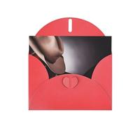 POEZJZW Horse Saddle With A Cowboy Hat Wild Patterned Pearl Paper Blank Greeting Card Suitable For Birthday Wedding Party Invitation With Red Envelope