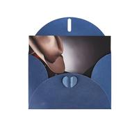 POEZJZW Horse Saddle With A Cowboy Hat Wild Patterned Pearl Paper Blank Greeting Card Suitable For Birthday Wedding Party Invitation With Blue Envelope