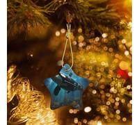 Poezjzw Huge Killer Whales Pattern Christmas Tree Ceramic Ornament Hanging Decorations for Home Holiday Party Gift