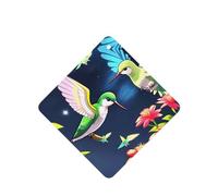 Poezjzw Hummingbird Night Sh Pattern Car Air Fresheners 6 Pcs Square Hanging Aromatherapy Tablets Scented Fresheners For Bedroom Bathroom