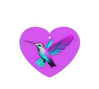 Poezjzw Hummingbird With Wings Pattern Car Air Fresheners 4 Pcs Heart Shape Hanging Aromatherapy Tablets Scented Fresheners For Bedroom Bathroom