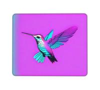 POEZJZW Hummingbird with Wings Pattern Mouse Pad Non-Slip Rubber Stitched Edges Waterproof Gaming Mouse Mat for Desk Gaming Work Wireless Mice 8.3 X 10.3 in