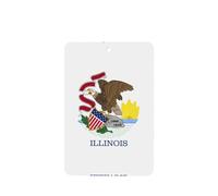 Poezjzw Illinois State Flag Pattern Car Air Fresheners 6 Pcs Rectangle Hanging Aromatherapy Tablets Scented Fresheners For Bedroom Bathroom