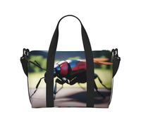 Poezjzw Insects Travel Duffel Bag Tote Carry On Luggage Bag Water Resistant Weekender Overnight Bags For Foldable, Black, One Size