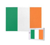 Poezjzw Irish Flag Adult Classic Jigsaw 1000 Pieces Wooden Puzzle Modern Home Decor Intellectual Game 75x50cm