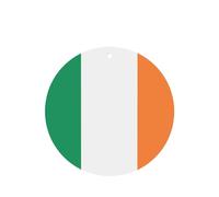 Poezjzw Irish Flag Pattern Car Air Fresheners 6 Pcs Round Shape Hanging Aromatherapy Tablets Scented Fresheners For Bedroom Bathroom