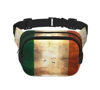 Poezjzw Irish Flag Travel Waist Bag Suitable For Running, Cycling And Outdoor Adventures, Store Mobile Phones And Credit Cards, Black, One Size