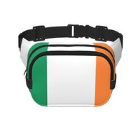 Poezjzw Irish Flag Travel Waist Bag Suitable For Running, Cycling And Outdoor Adventures, Store Mobile Phones And Credit Cards, Black, One Size