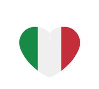 Poezjzw Italian Flag Pattern Car Air Fresheners 4 Pcs Heart Shape Hanging Aromatherapy Tablets Scented Fresheners For Bedroom Bathroom