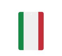 Poezjzw Italian Flag Pattern Car Air Fresheners 4 Pcs Rectangle Hanging Aromatherapy Tablets Scented Fresheners For Bedroom Bathroom