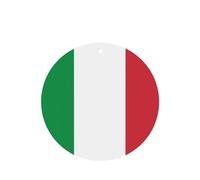 Poezjzw Italian Flag Pattern Car Air Fresheners 6 Pcs Round Shape Hanging Aromatherapy Tablets Scented Fresheners For Bedroom Bathroom