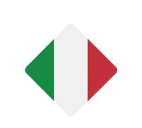 Poezjzw Italian Flag Pattern Car Air Fresheners 6 Pcs Square Hanging Aromatherapy Tablets Scented Fresheners For Bedroom Bathroom