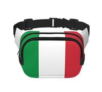 Poezjzw Italian Flag Travel Waist Bag Suitable For Running, Cycling And Outdoor Adventures, Store Mobile Phones And Credit Cards, Black, One Size, Black, One Size