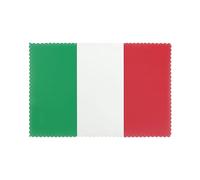 Poezjzw Italy Flag Pattern Placemats Set Of 6, 12 X 18 Inch Seasonal Summer Table Mats For Party Kitchen Dining Decoration