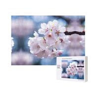 Poezjzw Japanese National Flower Puzzles For Adult 300 Pieces Wooden Jigsaw For Family Friend Home Decor Wall Art 15.7 X 11in