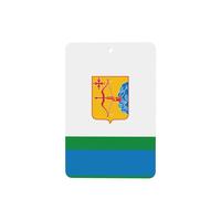 Poezjzw Kirov Flag Pattern Car Air Fresheners 4 Pcs Rectangle Hanging Aromatherapy Tablets Scented Fresheners For Bedroom Closet Shoe