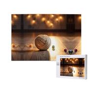 Poezjzw Knitting Wool Puzzles For Adult 1000 Pieces Wooden Jigsaw For Family Friend Home Decor Wall Art 29.5 X 19.7 In