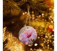 Poezjzw Korean National Flower Pattern Christmas Ceramic Pendant Decorations Suitable For Home Shopping Malls And Holiday Celebrations