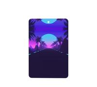 Poezjzw Late Night Highway Pattern Car Air Fresheners 6 Pcs Rectangle Hanging Aromatherapy Tablets Scented Fresheners For Bedroom Closet Shoe