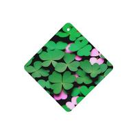 Poezjzw Leaf Clover Pattern Car Air Fresheners 6 Pcs Square Hanging Aromatherapy Tablets Scented Fresheners For Bedroom Closet Shoe