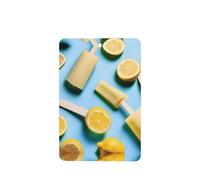 Poezjzw Lemon Popsicle Pattern Car Air Fresheners 4 Pcs Rectangle Hanging Aromatherapy Tablets Scented Fresheners For Bedroom Bathroom