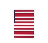 Poezjzw Liberian Flag Pattern Car Air Fresheners 6 Pcs Rectangle Hanging Aromatherapy Tablets Scented Fresheners For Bedroom Bathroom