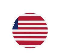 Poezjzw Liberian Flag Pattern Car Air Fresheners 6 Pcs Round Shape Hanging Aromatherapy Tablets Scented Fresheners For Bedroom Bathroom