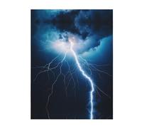 POEZJZW Lightning And Thunder Fashion Flannel Bed Blanket 50" X 40" Cozy Blanket Soft And Warm Sofa Blanket, Bedroom Blanket
