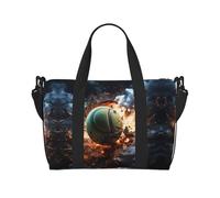 Poezjzw Lightning Fever Tennis Travel Duffle Bag Weekender Carry On Tote Bags For Women Hospital Bags For Labor And Delivery Overnight Luggage Bag, Black, One Size