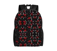 POEZJZW Lips High Heels Pattern Casual Shoulders Backpack School Bags Ladies Day And Sports Travel Bag Laptop Bag