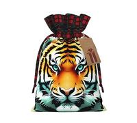 POEZJZW Little Fat Tiger Head Drawstring Gift Bag For Christmas, Birthday Parties And Anniversaries Storage Of Candy, Gifts And Daily Small Items