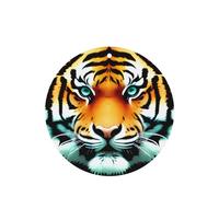 Poezjzw Little Fat Tiger Head Pattern Car Air Fresheners 4 Pcs Round Shape Hanging Aromatherapy Tablets Scented Fresheners For Bedroom Bathroom